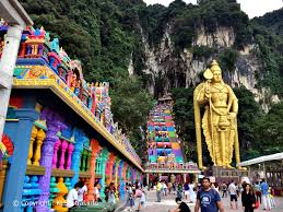 The cab driver will try to drop you off at the stairs. Kl Sentral To Batu Caves By Ktm Komuter Train Bus Step By Step