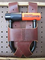 Double Strap Leather Bike U Lock Holster 64 Articulos De Piel Cuero Disenos De Unas