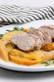 How to make instant pot pork and apples. Instant Pot Pork Tenderloin With Apples And Rosemary Lemons Zest