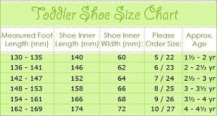 Size Guide Measure Childs Feet Items In Childrens Shoe Size