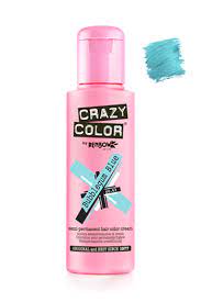 Crazy color by renbow semi permanent colour hair dye candy floss pink 100 ml 29,48 aed. Bubblegum Blue Semi Permanent Hair Dye Crazy Color