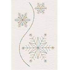 To use this technique, trace your pattern onto lightweight tracing paper. My Lovely Christmas Snowflakes Paper Embroidery Embroidery Cards Christmas Embroidery Patterns
