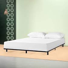 New Zinus Naga 5 Inch Premium Low Profile Smartbase Mattress Foundation Platform Bed Frame Box Spring Replacement Strong Sturdy Quiet Noise Free In 2020 Bed Frame Platform Bed Frame Mattress Foundations