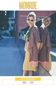 Lularoe Monroe Kimono Sizing Chart Kimono Fashion Outfits