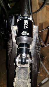 Fourche A Amortisseur Fait Maison Sur Vtt Decathlon Rockrider En 2020 Fourche Vtt Vtt Rockrider Vtt
