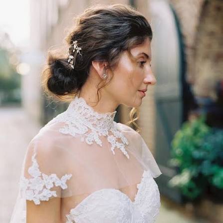 Best Wedding Hairstyles If You're Wearing A High-Neck Dress