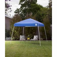 Ozark trail 10x10 slant leg canopy. Steel And Polyester Construction 10x10 Slant Leg Instant Canopy Gazebo Shelter 100 Sq Ft Coverage Blue Gazebos Com Patio Lawn Garden