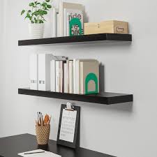 lack رف حائط أسود بني 110x26 سم ikea