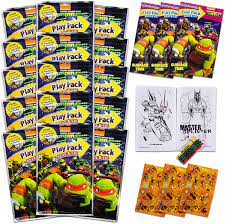 See also these coloring pages below: Buy Set Of 15 Teenage Mutant Ninja Turtles Play Packs Fun Party Favors Coloring Book Crayons Stickers Online In Turkey B06xn5dwr7