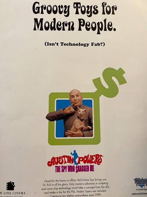 Austin Powers Spy Who Shagged Me, Mike Myers, Full Page Vintage Promotional  Ad