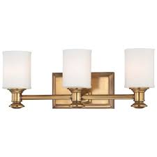 Minka Lavery Harbour Point 3 Light Liberty Gold Bath Light 5173 249 The Home Depot