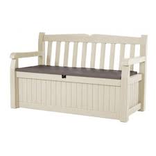 Coffre Banc En Resine Bogota 265l Beige Marron 12gardenbench