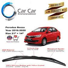 The new sedan from perodua comes in a total of 8 variants. Perodua Bezza Wiper 2016 2020 Silicone Wiper Blades Car Windshield 1 Pair Size 21 14 Shopee Malaysia