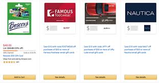 Amazon gift card code free in 2021. Amazon 20 Off Gift Card Deals Points Miles Martinis
