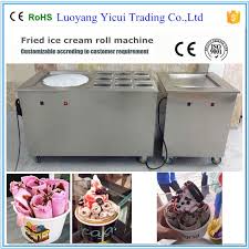 220v 110v Single Pan With 9 Cooling Tanks Rolled Fry Ice Cream Maker Home Appliances Thailand Ice Cream Fried Ice Cream