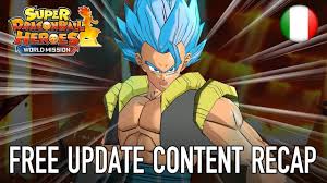 The first episode will debut july 1, 2018 at aeon lake town. Super Dragon Ball Heroes World Mission Switch Pc Free Update Content Recap Youtube