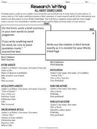 You will later link your notes to these code numbers. Mla Format Source Cards Reference Sheet And Graphic Organizer Graphic Organizers Reference Sheet Mla Format