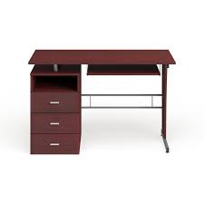 3ds max + c4d lwo ma oth 3ds fbx dxf obj. Computer Desk With Three Drawer Single Pedestal And Pull Out Keyboard Tray On Sale Overstock 10601667