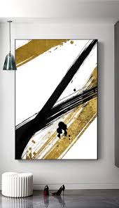 Black And Gold Art Prints Instant Download Black And Gold Brushstroke Printable Bedroom Etsy Abstract Metal Art Prints Art Gallery Wall