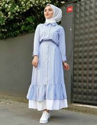 Model baju selanjutnya yaitu baju pesta yang terbuat dari bahan satin. Model Baju Gamis Bahan Satin Polos Hijabfest