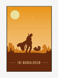 Star Wars The Mandalorian Silhouette Wood Wall Art Star Wars Wallpaper Star Wars Pictures Star Wars Poster