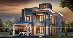 2450 Square Feet Modern Contemporary 4 Bedroom Home In 2020 Modern Contemporary House Plans Contemporary House Plans Kerala House Design