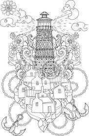 Sie finden bei uns viele kostenlose ausmalbilder mit kindgerecht gestalteten motiven für jungen und mädchen. Hand Gezeichnet Doodle Outline Leuchtturm Verziert Mit Floralen Fototapete Fototapeten Signalisieren Farben Leuchtturm Myloview De