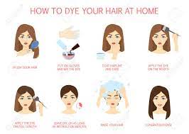 To use henna to dye your hair: How To Dye Your Hair At Home Guide Step By Step Instruction For Hair Coloring Process Beauty Procedure Apply Color Creme On Hair With Brush Isolated Vector Illustration Royalty Free Cliparts Vectors And Stock