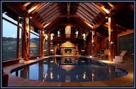 Frequently asked questions about amazing, secluded mountain log cabin w hot tub! Indoor Pool Log Home Awesome Log Homes House Pool Houses