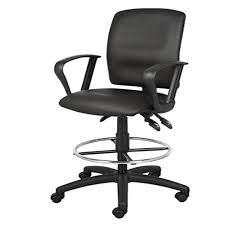 Drafting Stool Chair Office Rolling Swivel Ergonomic Portable Adjustable Height Loop Arms Black E Book By Amglobalsupplies Chair Stool Chair Office Chair