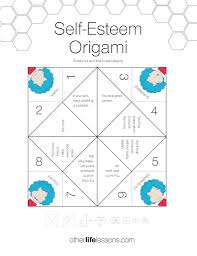 Self Esteem Origami Game Free Printable Self Esteem Worksheets Self Esteem Crafts Self Esteem Activities
