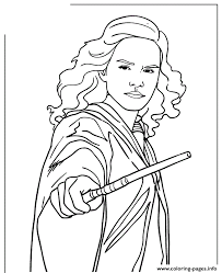 This is a perfect activity to do with. Harry Potter Hermione Granger Holding Wand Coloring Pages Printable