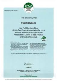 Nea certificate in pest control. British Pest Control Association Bpca Member Company Pest Control Bird Control Pest Solutions