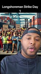 Longshoreman Strike Day 1 #LongshoremanStrike #WorkersUnite  #SolidarityForever #UnionStrong #StrikeAction #SupporWorkers #LaborRights  #Dockworkers #StandWithLongshoremen #PowerInUnity #WorkersRights ...