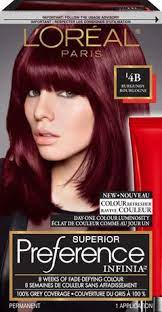 L Oreal Paris Superior Preference Infinia Permanent Hair Colour 4b Burgundy Loreal Preference Hair Color Wine Hair Burgundy Hair
