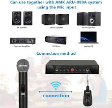 Maybe you would like to learn more about one of these? Amazon Com Rechargeable Mini Wireless Microphone System Amk Uhf Cordless Mic With 20 Selectable Frequencies 95ft Handheld Dynamic Mic Microfono For Karaoke Meeting Church Aru 555a Musical Instruments