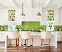 colorful kitchen backsplash, kitchen