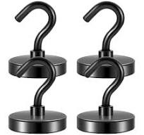 Amazon.com: Neosmuk Black Magnetic Hooks, Strong Magnet with ...