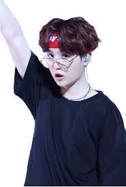 For Shyshy Army Suga Yoongi Bts Cute Black Red Glasses Headband Freetoedit Bts Headband Bts Yoongi Suga Bts Swag