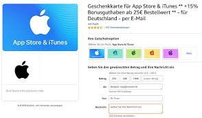 Um im app store auch kostenpflichtige angebote nutzen zu können, müssen sie eine zahlungsmethode angeben. Itunes Karten 15 Prozent Bonus Guthaben Bei Amazon Macerkopf