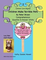 Children Make Terrible Pets Comprehension Q A Sticks Craft Craft Stick Crafts How To Make Crafts