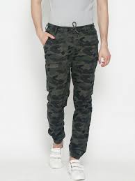 Ivoc Men Olive Green Black Slim Fit Printed Joggers Popular Mens Jeans Denim Jacket Men Printed Joggers