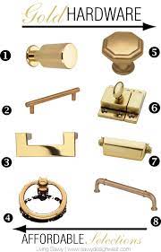 Gold Hardware Affordable Selections From Living Savvy Home Hardware Furniture Hardware Dining Table Accessories