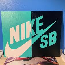 Maybe you would like to learn more about one of these? Nike Wall Decor Nike Sb Tiffany Dunk Box Logo Painting Poshmark
