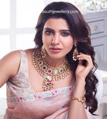Shop our collection of diamond necklaces and diamond pendant necklace styles. Samantha In Navratna Necklace Set Indian Jewellery Designs