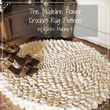 New rugs for every room. The Madeline Flower Rug Crochet Pattern Digital Download Etsy In 2021 Crochet Rug Patterns Crochet Flower Rug Crochet Rug