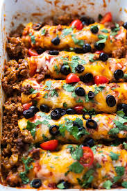 They're ready for the oven in just 20 minutes. Easy Ground Beef Enchiladas Casserole Crissy
