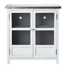Dispensa Bianca In Legno Di Paulonia L 80 Cm Maisons Du Monde Garde Manger Peindre Meuble Cuisine Meuble Cuisine