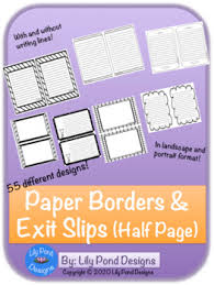 Print your own lined paper. Printable Border Paper Worksheets Teachers Pay Teachers