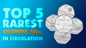The football olympic 50p takes the top spot as the rarest olympic 50p out of all 29 coins issued. Change Checker The Top Five Rarest Olympic 50p Coins Facebook